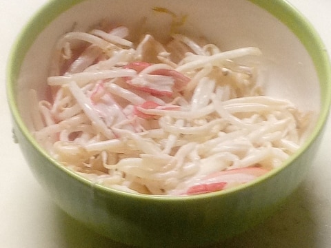 レンジで☆もやしとカニカマのマヨ和え